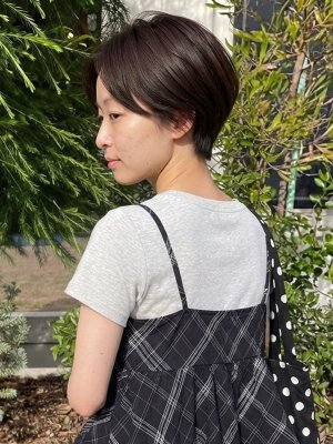 丸みショートで大人可愛く【光明池駅】