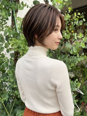 透明感ショート！大人女子愛されヘア